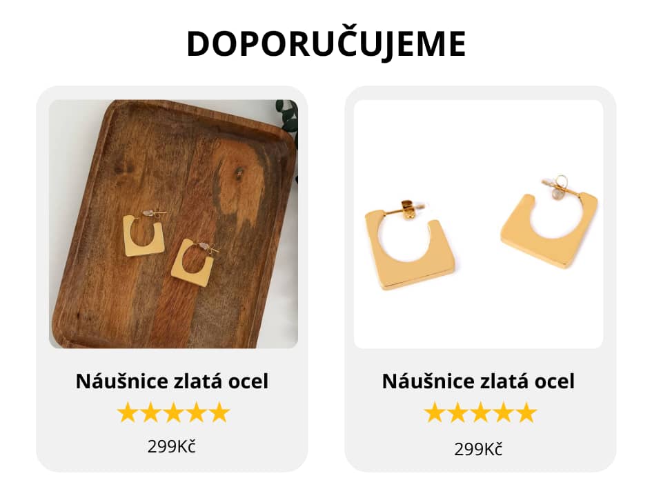Stylové náušnice a náhrdelníky v dárkovém balení